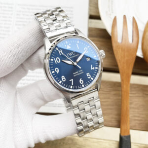 IWC Pilot's Watches de tres agujas Reloj de aviador in Acero inoxidable Réplica Reloj